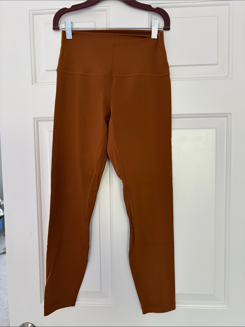 High-Rise Full-Length Lululemon Align Leggings in Rust